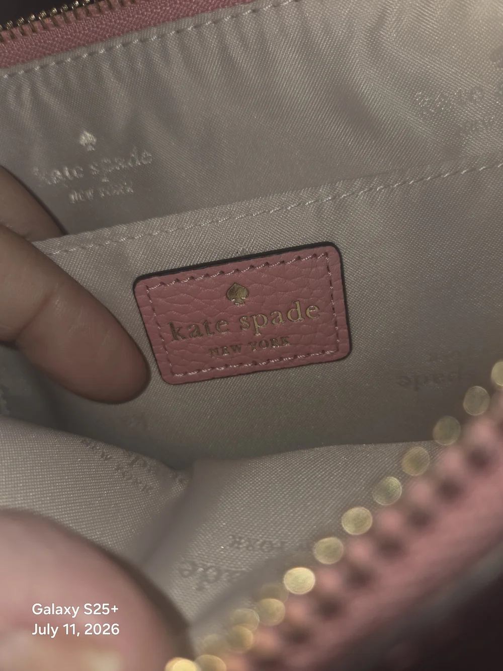 kate spade New York Pink Leather Crossbody Bag